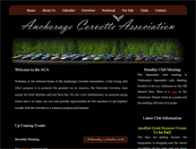 Tablet Screenshot of alaskacorvette.net